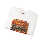Thankful Grateful Blessed Fall Sweatshirt — Thanksgiving Pumpkin Cozy Crewneck