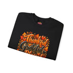 Thankful Grateful Blessed Fall Sweatshirt — Thanksgiving Pumpkin Cozy Crewneck