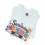 Motherhood Snack T‑Shirt — "Surviving Motherhood One Snack at a Time" Mom Tee