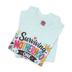 Motherhood Snack T‑Shirt — "Surviving Motherhood One Snack at a Time" Mom Tee