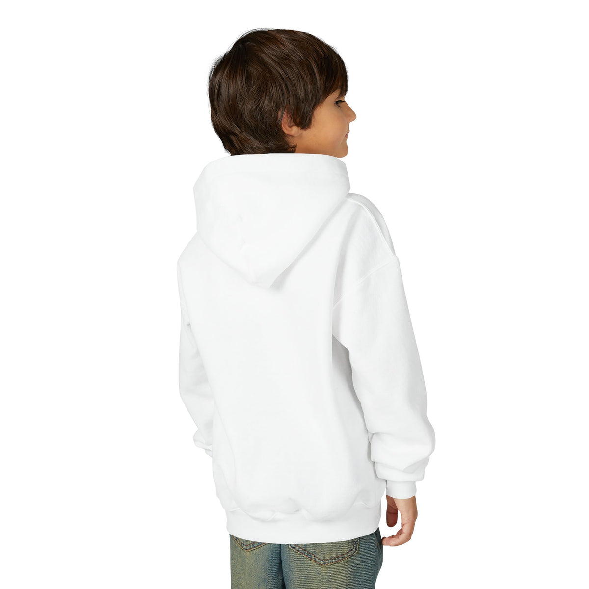 Axolotl Kids Hoodie - Cute Pink Axolotl with Flowers & Water Splash Youth Sweatshirt
