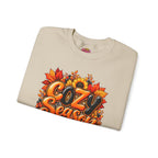Cozy Season Sweatshirt – Autumn Sunflowers & Pumpkin Fall Crewneck