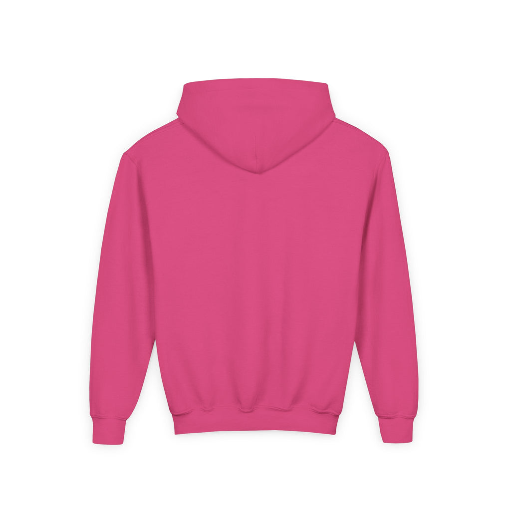 Axolotl Kids Hoodie - Cute Pink Axolotl with Flowers & Water Splash Youth Sweatshirt