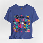 Motherhood Snack T‑Shirt — "Surviving Motherhood One Snack at a Time" Mom Tee
