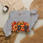 Cozy Season Sweatshirt – Autumn Sunflowers & Pumpkin Fall Crewneck