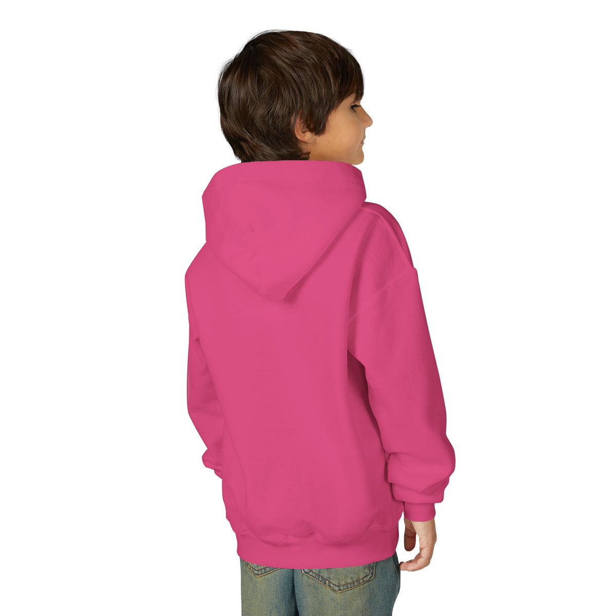 Axolotl Kids Hoodie - Cute Pink Axolotl with Flowers & Water Splash Youth Sweatshirt