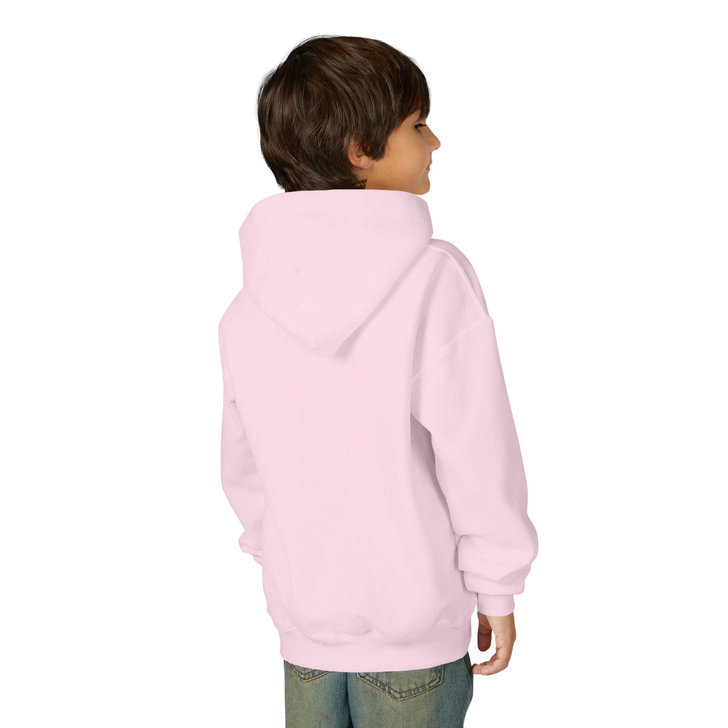 Axolotl Kids Hoodie - Cute Pink Axolotl with Flowers & Water Splash Youth Sweatshirt
