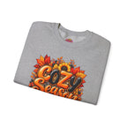 Cozy Season Sweatshirt – Autumn Sunflowers & Pumpkin Fall Crewneck