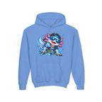 Axolotl Surf Hoodie — Cute Watercolor Axolotl Kids' Pullover